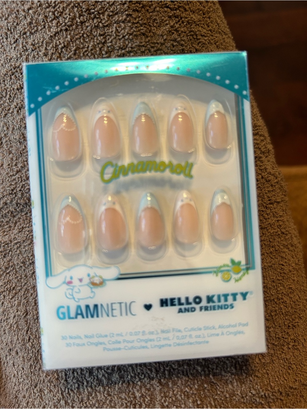 Cinnamoroll x Hello Kitty Nude French Tip Press-On Nails